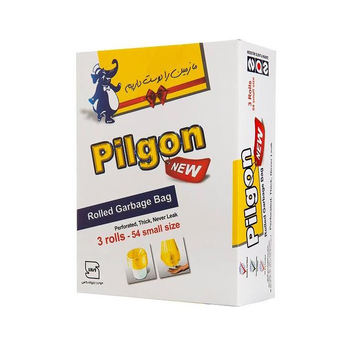 کیسه زباله رولی پیلگون مدل P54 سایز کوچک بسته 54 عددی